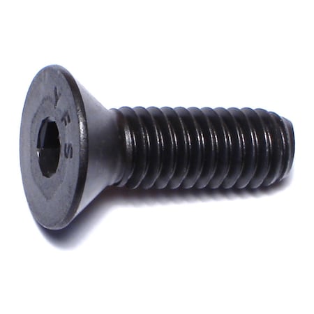 Midwest Fastener 5/16"-18 Socket Head Cap Screw, Flat, Plain Steel, 1 in Length, 8 PK 67533